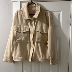 Time and Tru Tan Pea Coat